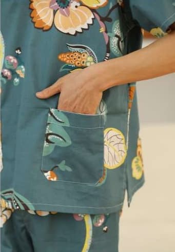 サウナハット 癒しの花園 サウナウェア上下セット