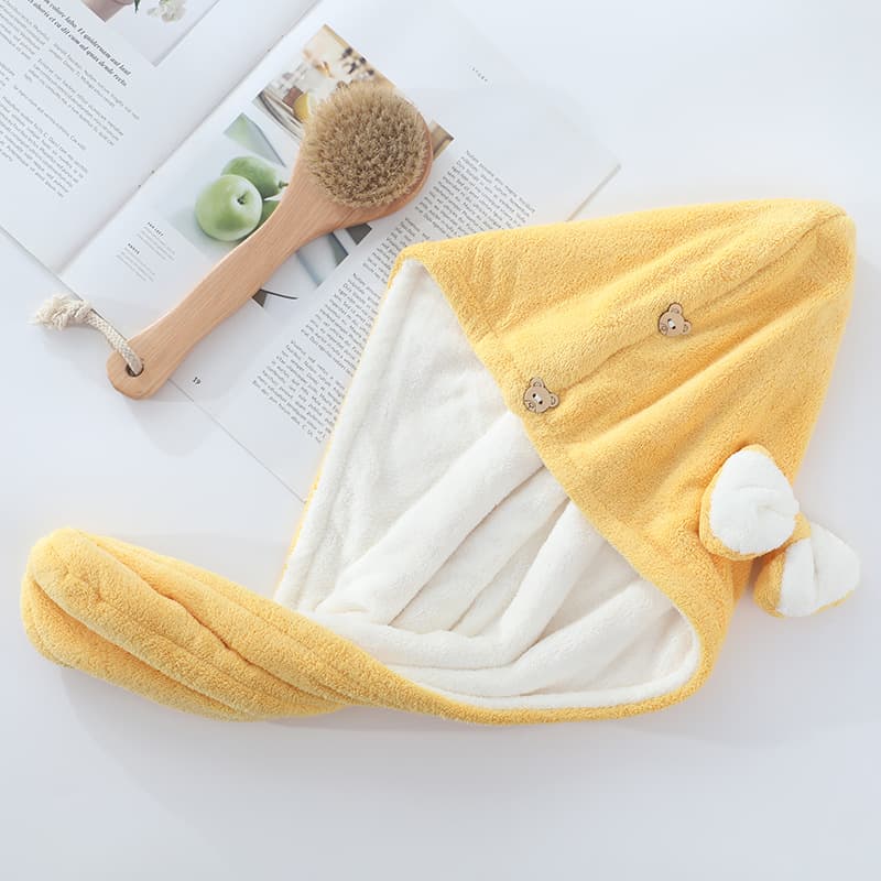 サウナグッズ ふわもこリボンサウナハット