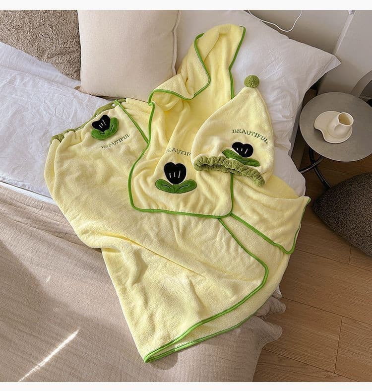 サウナハット お花モチーフ サウナ セットアップ