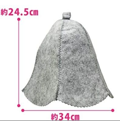 サウナウェア/サウナハット サウナグッズ 高品質ウール製サウナハット のぼせ防止 男女兼用